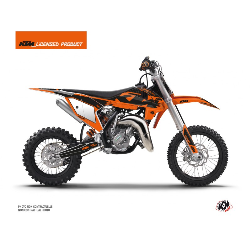 Kit Déco Moto Cross Retro KTM 65 SX Orange Kit Déco Moto Cross Retro KTM 65 SX Orange