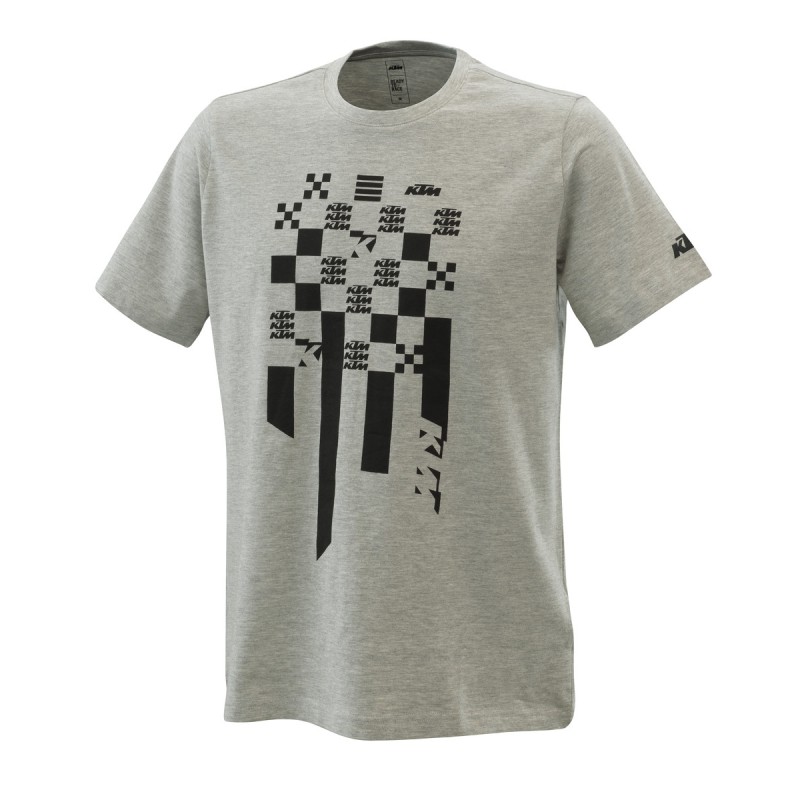T-SHIRT KTM HOMME "RADICAL SQUARE TEE GREY MELANGE" 2021