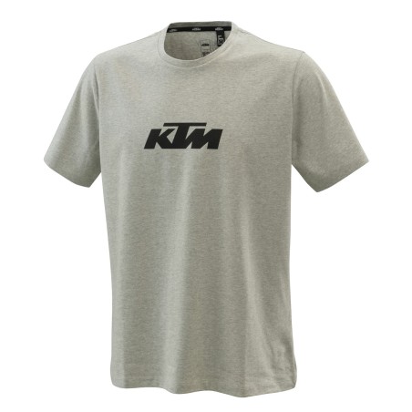 T-SHIRT KTM HOMME "PURE LOGO TEE GRIS CHINÉ" 2021