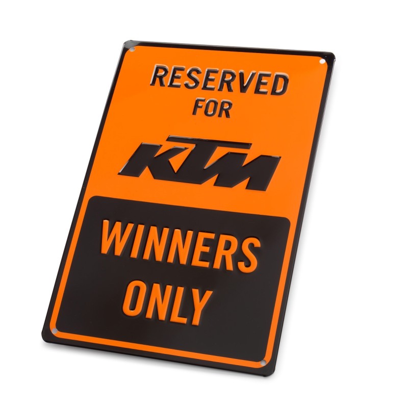 PLAQUE KTM METAL "PARKING PLATE" PLAQUE KTM METAL "PARKING PLATE"