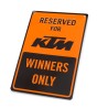 PLAQUE KTM METAL "PARKING PLATE"