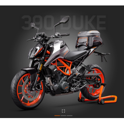 Sacoche arrière pour motos KTM 125/390/790/890 DUKE-ADVENTURE et 1290 SUPERDUKE / SUPER ADVENTURE (36 Litres)