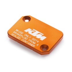 Couvercle de maître cylindre de frein avant KTM Orange pour 125/390 DUKE (11-23) / ADVENTURE/RC