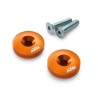 Embouts de guidon orange pour KTM 125 DUKE/RC (17-24) et 390 DUKE/RC (14-24)