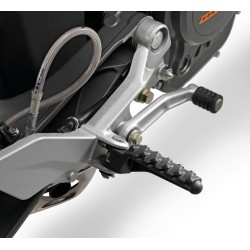 Jeu de Repose-pieds "Racing" Noir KTM pour 125/390 DUKE (11-23)