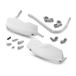 Kit de protège main Blanc avec renforts aluminium pour KTM 125/390 DUKE (2011-2023)