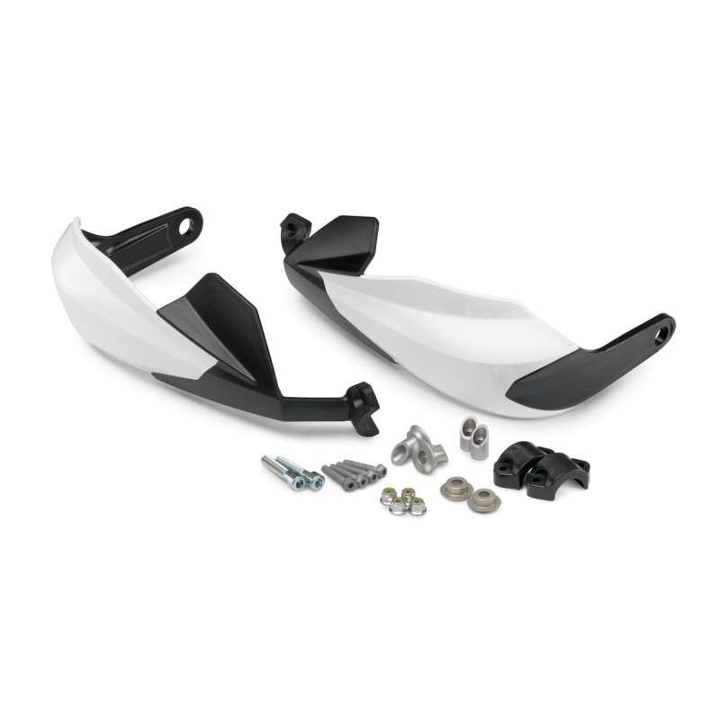 Kit de Protège-main petit modèle Blanc pour KTM 125/390 DUKE (2011-2023)