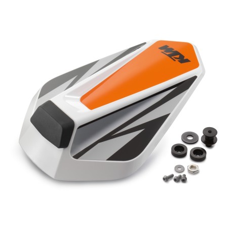 Capot de selle passager Orange/Noir pour KTM 125/390 DUKE (2017-2023)-93007955100