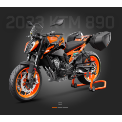 Support de sacoche latérale pour KTM 790 DUKE et 890 DUKE /R
