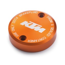 Couvercle maitre cylindre frein Avant Orange anodisé KTM pour 690/890/1290 DUKE et 1190/1290 ADVENTURE