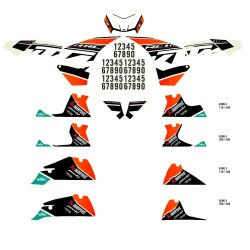 Kit déco Factory pour KTM RC 390 (2014-2020)